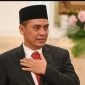Wakil Menteri Agama Republik Indonesia, Saiful Rahmat Dasuki saat momen pelantikan oleh Presiden RI Joko Widodo.