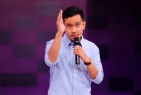 Gibran Rakabuming Raka, Cawapres nomor urut 2 dalam sesi Debat Cawapres di Jakarta Convention Center yang diselenggarakan KPU, Jumat (22/12) malam 