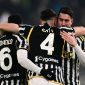 Pemain Belakang Juventus, Federico Gatti, melakukan selebrasi setelah mencetak gol ke gawang Napoli dalam pekan ke-15 Serie A Italia musim 2023-2024 di Allianz Stadium, Jumat (8/12/2023).