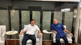 Doc : Peter F Gontha saat berbincang dengan Menko Maritim, di Akun Instagram 12 Januari 2023.
