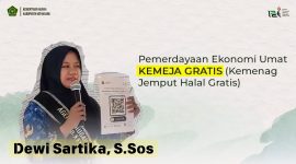 Dewi Sartika, S.Sos: Perempuan penuh dedikasi, Penyuluh Agama Islam Fungsional Kemenag Kabupaten Kepahiang yang aktif sebagai Pendamping Proses Produk Halal yang membawa UMKM Kepahiang Go Internasional.