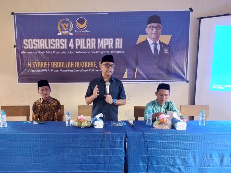 Anggota DPR/MPR RI Fraksi Partai Nasdem H. Syarief Abdullah Al Kadrie, SH. MH Sosialisasikan 4 Pilar MPR RI