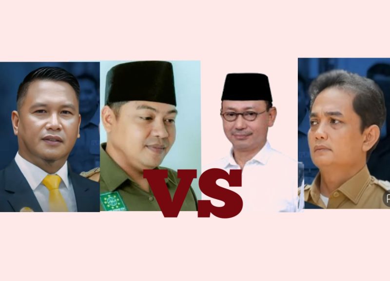 Foto dari kiri Haji Syamsudin dan Anwar Musaddad Anggota DPRD Kota Pontianak Dapil Pontianak Utara VS Edi Kamtono Wali Kota dan Wakil Wali Kota Pontianak Dari Kanan. Pontianak, Kamis, (26/05/2025).