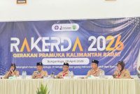 Ketua Kwartir Daerah Gerakan Pramuka Kalimantan Barat, H. Syarief Abdullah Alkadrie, membuka secara resmi Rapat Kerja Daerah (Rakerda) Pramuka Kalbar Tahun 2026 di Graha Pramuka, Sungai Raya, Selasa (28/4/2026), dengan fokus pada penguatan anggota serta persiapan Jambore Nasional 2026.