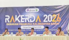 Ketua Kwartir Daerah Gerakan Pramuka Kalimantan Barat, H. Syarief Abdullah Alkadrie, membuka secara resmi Rapat Kerja Daerah (Rakerda) Pramuka Kalbar Tahun 2026 di Graha Pramuka, Sungai Raya, Selasa (28/4/2026), dengan fokus pada penguatan anggota serta persiapan Jambore Nasional 2026.