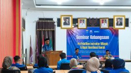 Anggota DPR RI, H. Syarief Abdullah Alkadrie, S.H., M.H., dalam pengarahannya memberikan wawasan kebangsaan yang diselenggarakan oleh Pengurus Koordinator Cabang (PKC) Pergerakan Mahasiswa Islam Indonesia (PMII) Kalimantan Barat di Aula Disporapar Provinsi Kalimantan Barat pada Jumat, 8 Mei 2026.
