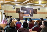 Anggota DPR RI, H. Syarief Abdullah Alkadrie, S.H., M.H., dalam pengarahannya memberikan wawasan kebangsaan yang diselenggarakan oleh Pengurus Koordinator Cabang (PKC) Pergerakan Mahasiswa Islam Indonesia (PMII) Kalimantan Barat