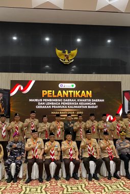 Ketua Kwarnas Resmi Lantik Pengurus Kwarda Gerakan Pramuka Kalbar Masa Bakti 2025-2030