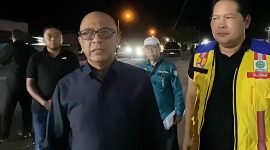 Dok : Syarif Abdullah Alkadrie, saat meninjau langsung pelaksanaan jalan di Desa Peniraman, Kecamatan Sungai Pinyuh, Kabupaten Mempawah.