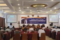 POTO : syarief abdullah dalam memberikan materi sosialisasi 4 pilar kebangsaan di hadapan para tokoh masyrakat kota pontianak